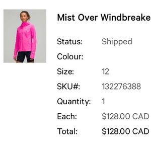 Lululemon wind breaker